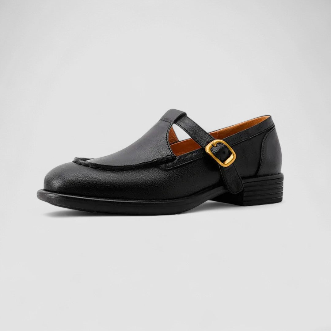 Zhelynne | Zapatos ortopédicos de punta cuadrada estilo Mary Jane