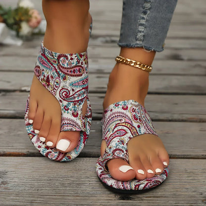 Zoe - Sandalias bohemias vintage para mujer