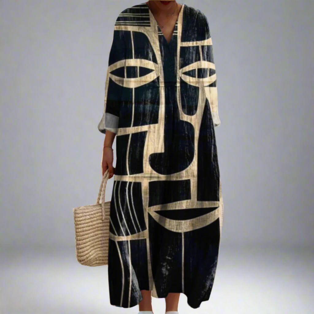 Lorna | Vestido Largo Artístico Inspirado en Tribal