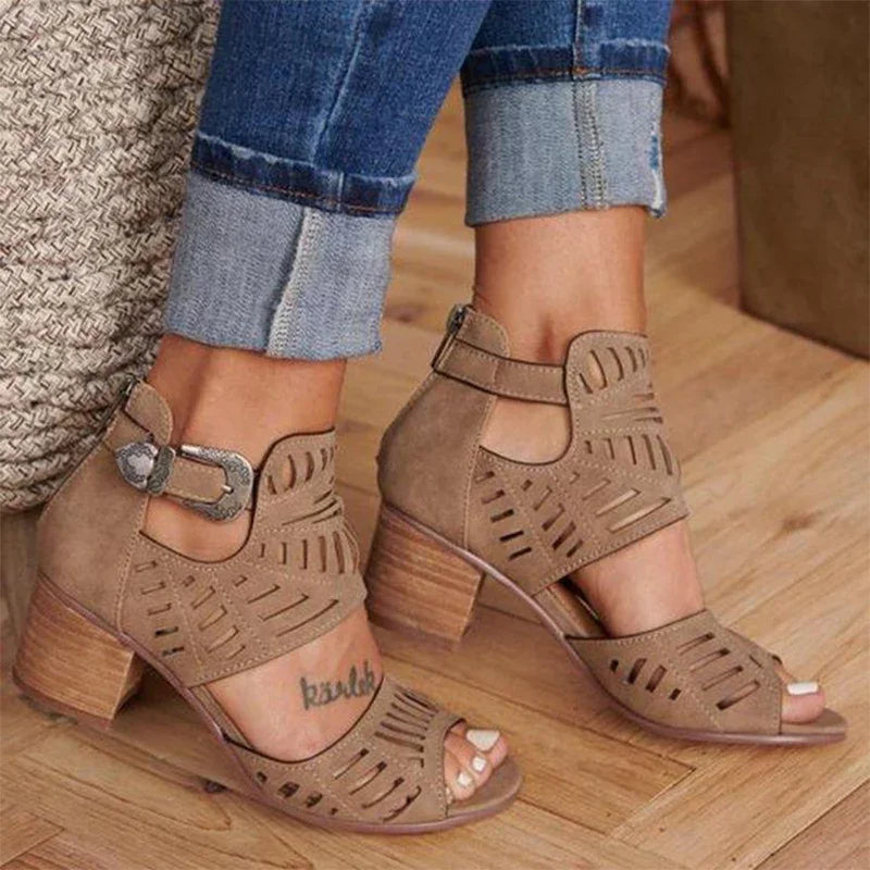 Kayla - Sandalias de Cuña Elegantes