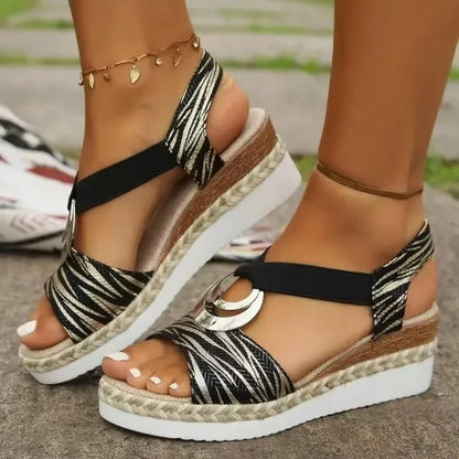 Bella - Sandalias ortopédicas estampadas