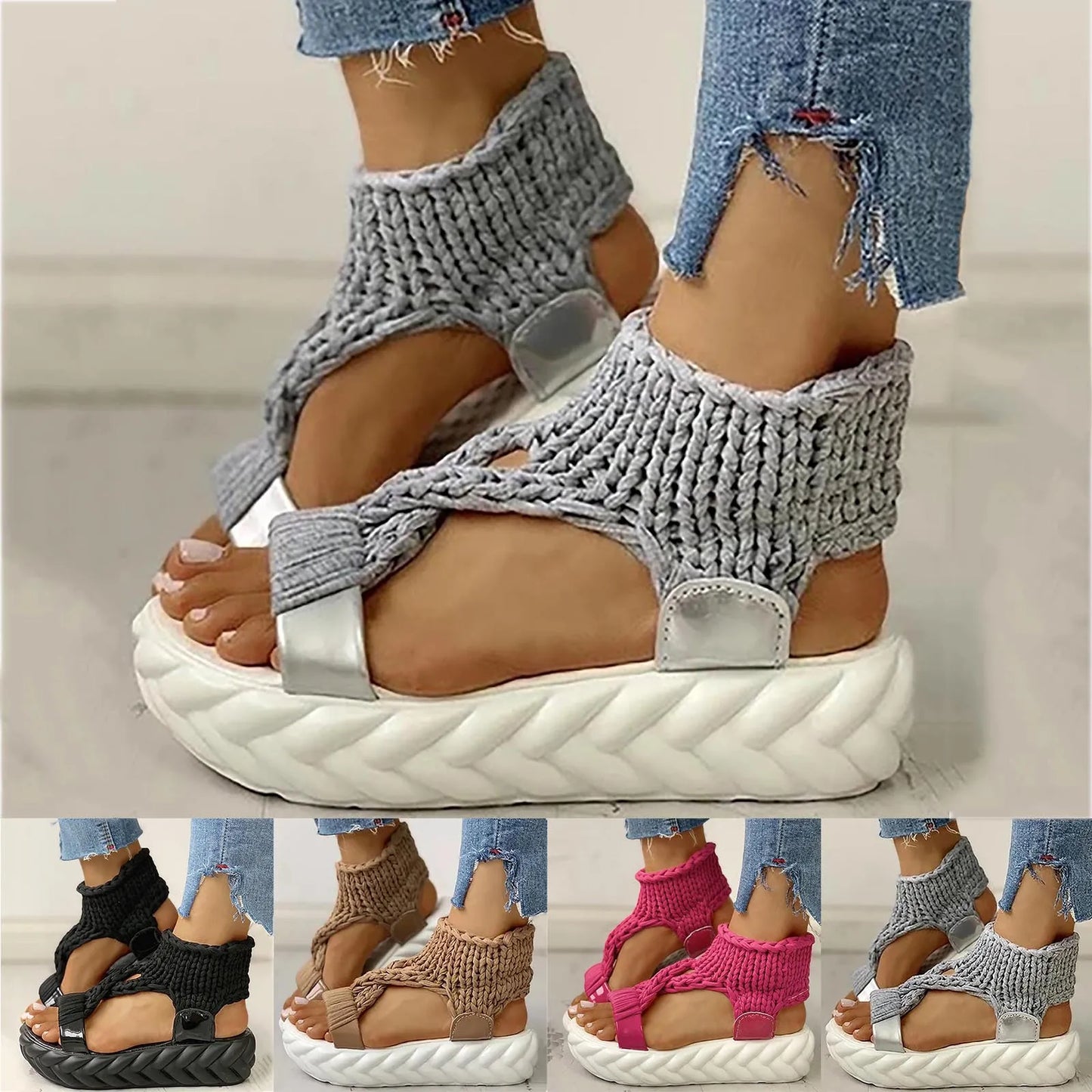 Jordyn - Sandalias de Cuña con Arco