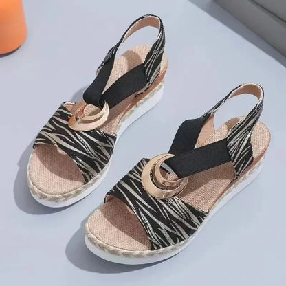 Bella - Sandalias ortopédicas estampadas