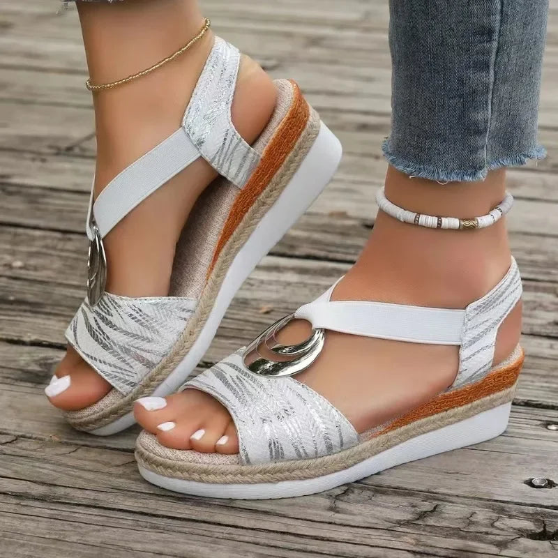 Bella - Sandalias ortopédicas estampadas