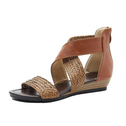 Zoey - Sandalias de Piel Tejida