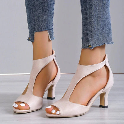Amerra - Sandalias Stiletto Cremallera