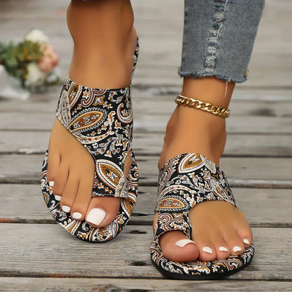 Zoe - Sandalias bohemias vintage para mujer