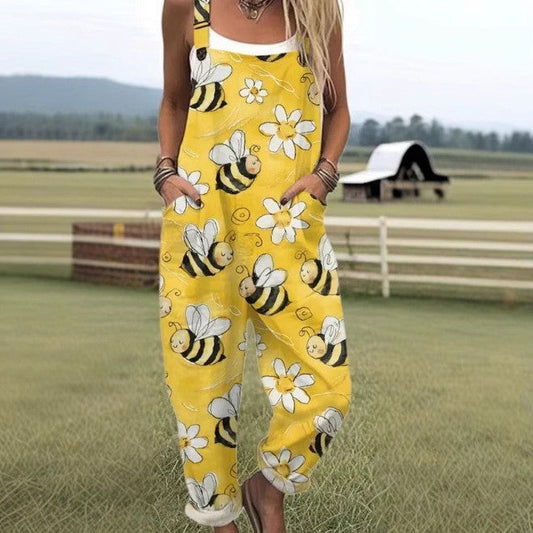 Mono para mujer Kaelani con estampado de abejas voladoras