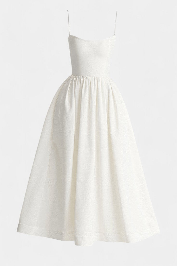 Marvelle Vestido Midi Flowy Sin Mangas